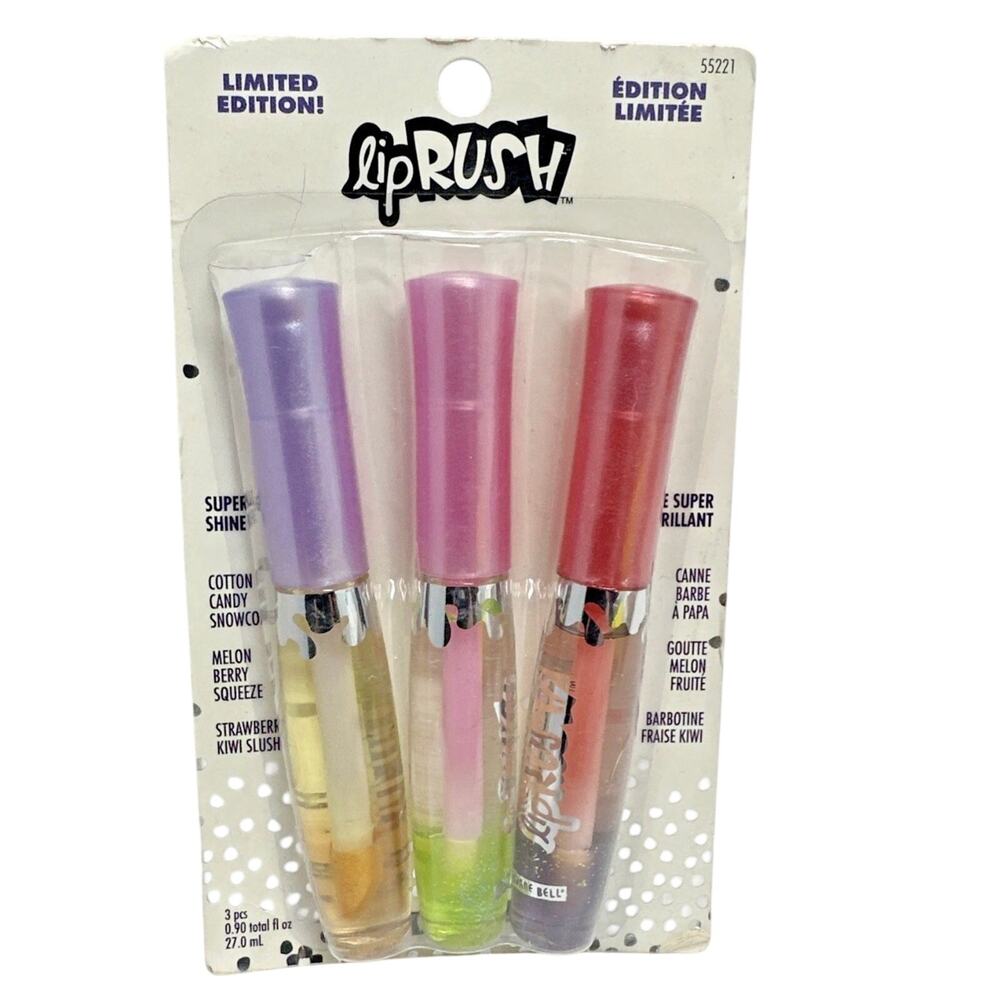 VTG Y2k Bonne Bell LipRush Trio Lava Gloss Super Shiner Lipgloss Lip Smacker